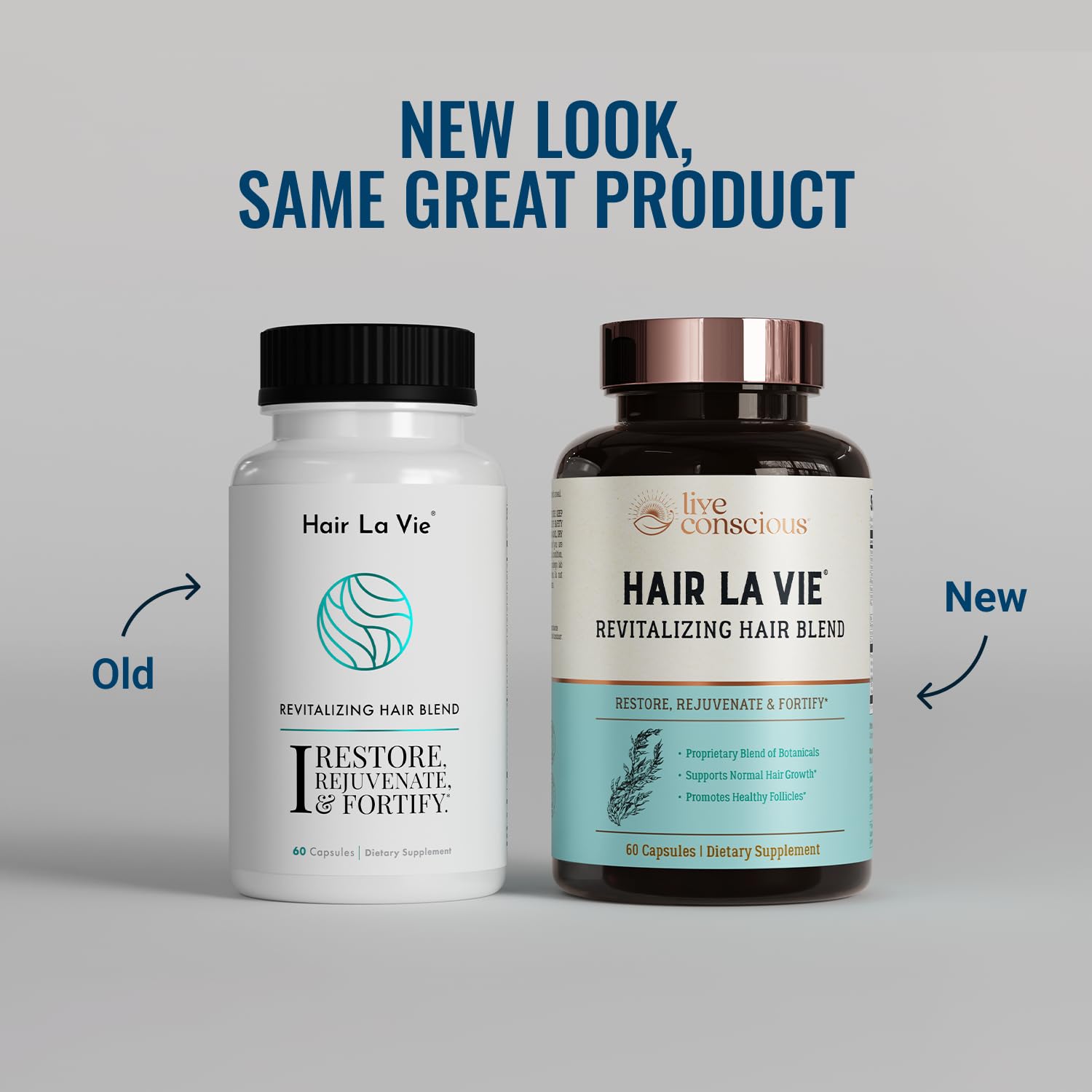 Hair La Vie Revitalizing Blend botella de 60 cápsulas para uso diario