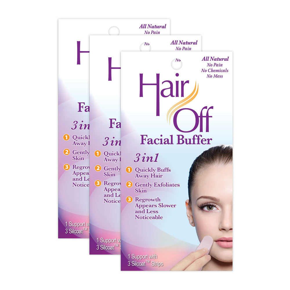 Hair Off Buffer Facial: eliminación suave del vello y exfoliación de la piel
