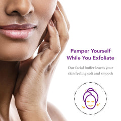 Hair Off Buffer Facial textura exfoliante para piel más suave