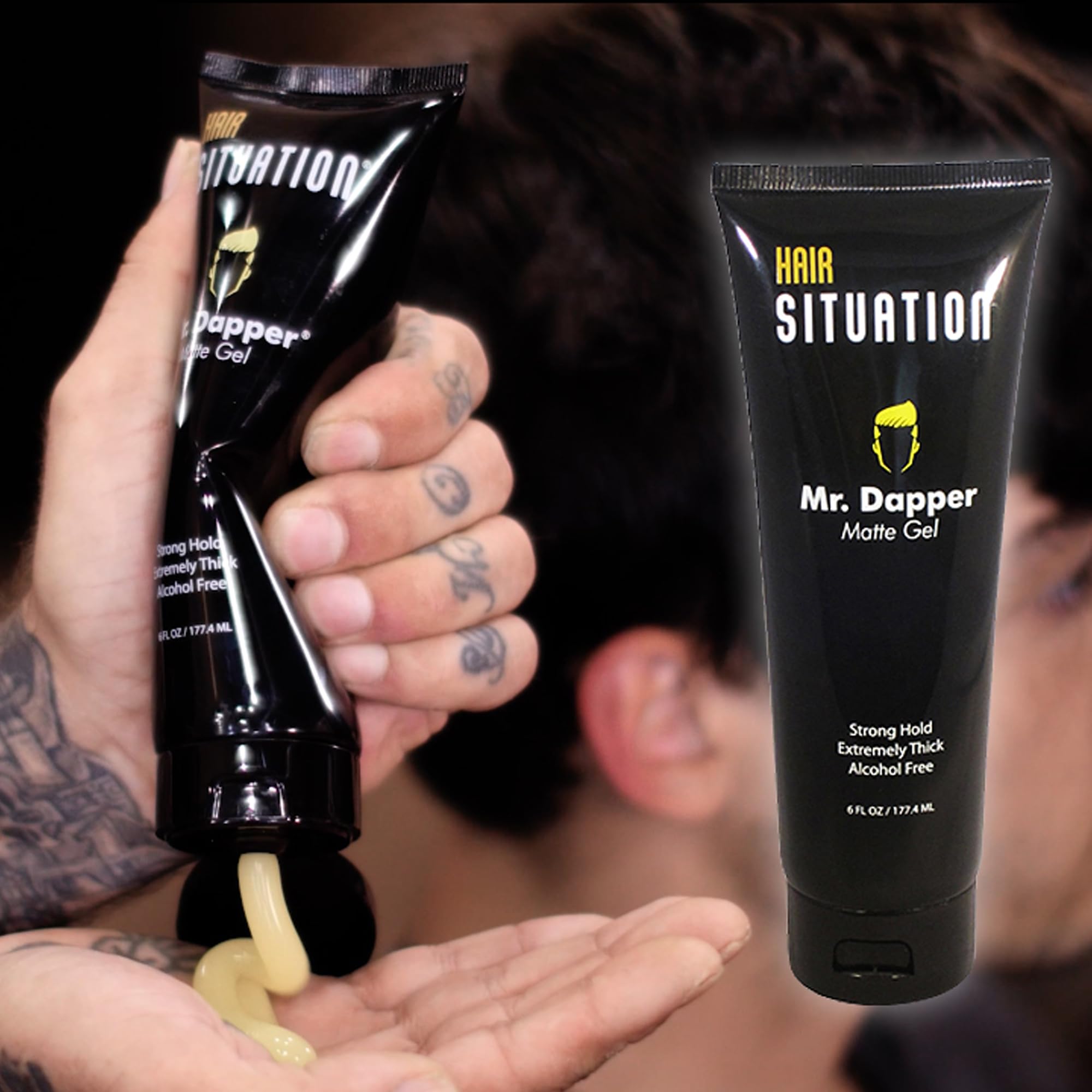 Hair Situation Mr. Dapper envase 6oz facilita uso diario.