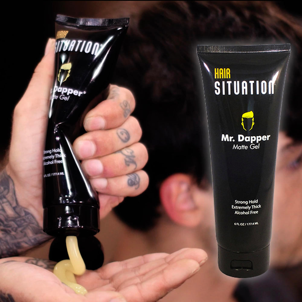 Hair Situation Mr. Dapper envase 6oz facilita uso diario.