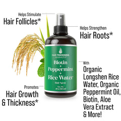 Hair Thickness Maximizer spray aplicación fácil: uso diario para cuero cabelludo y cabello.
