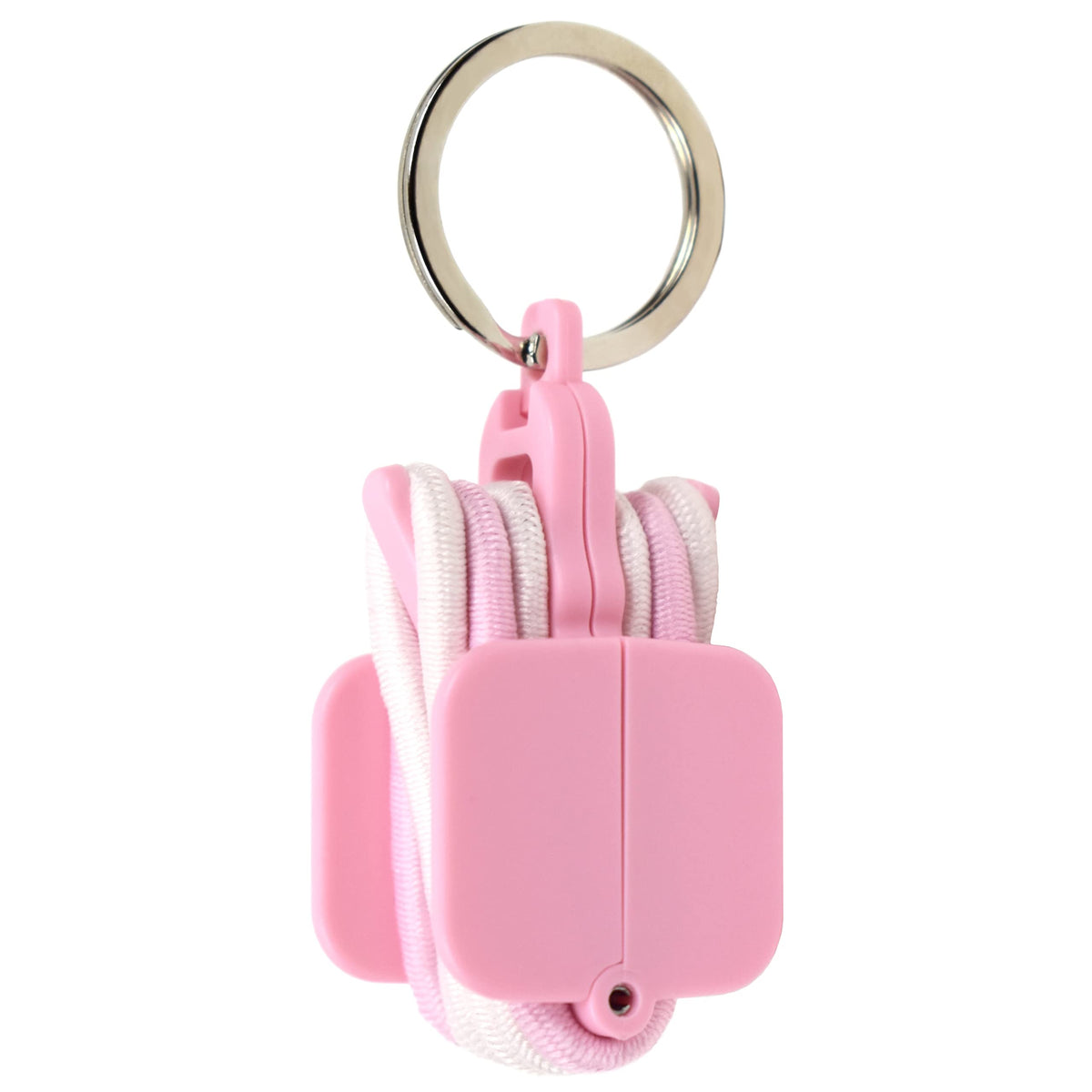 Hair Tie Hub porta-coleteros rosa claro: organización práctica para coleteros en cualquier lugar.
