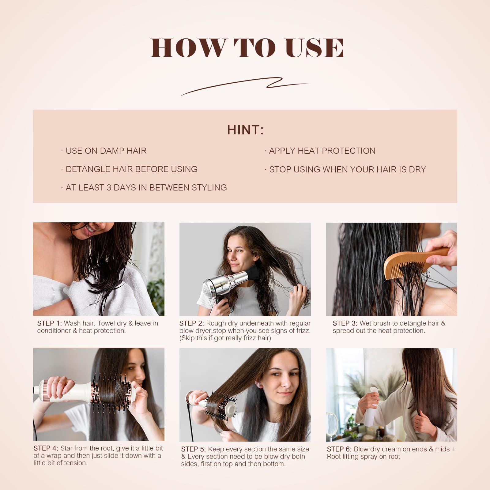 Hair Trends tamaño compacto y ligero ideal para viajar o la bolsa del gimnasio.
