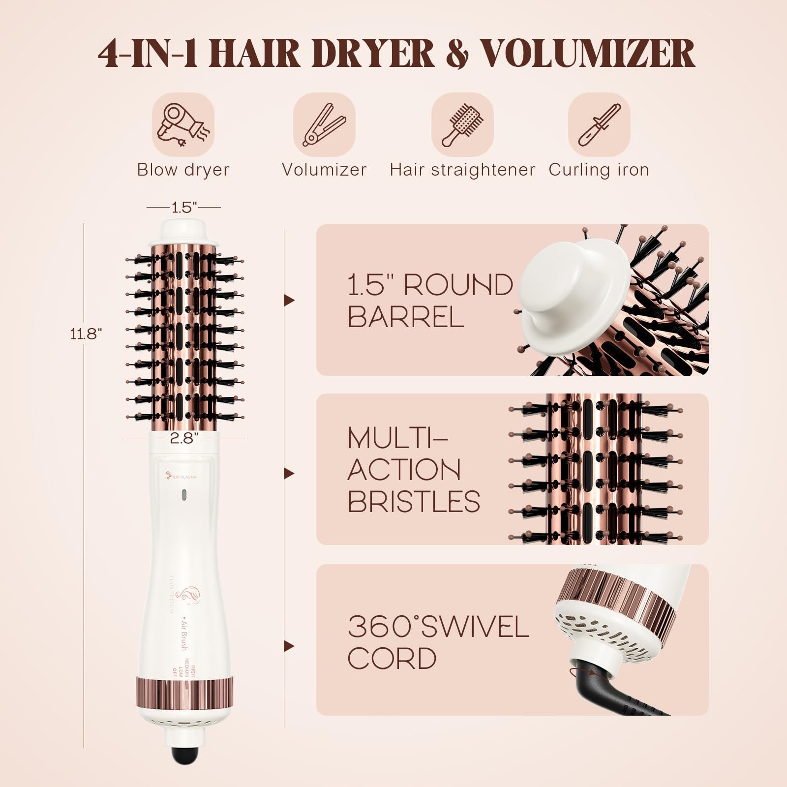 Hair trends tamaño de viaje 110-120V para uso doméstico