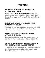 Hair Works Caddy Extensiones impermeable mantiene secas durante el lavado.
