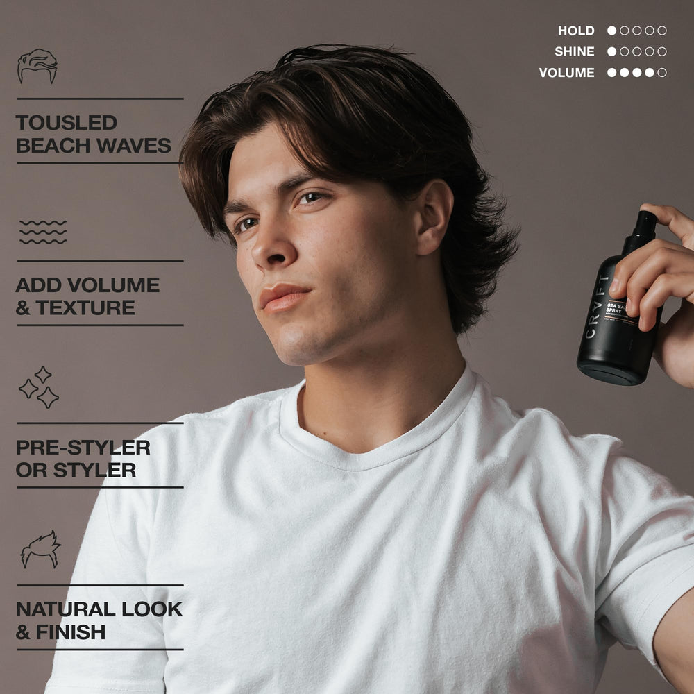 Hair Craft Co CRVFT uso con dedos para look desenfadado diario.