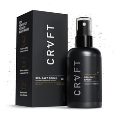 Hair Craft Co CRVFT spray sal marina en botella para volumen suave.