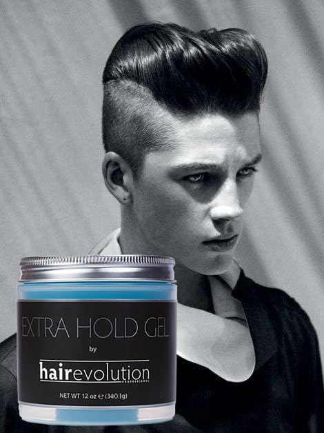 Gel Hairevolution Extra Hold – texture crème facile à appliquer.