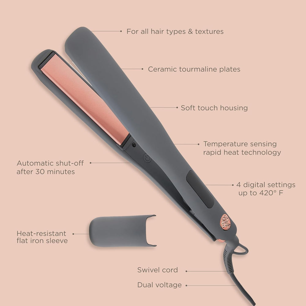 Hairitage plancha para todo tipo de cabello con resultados suaves