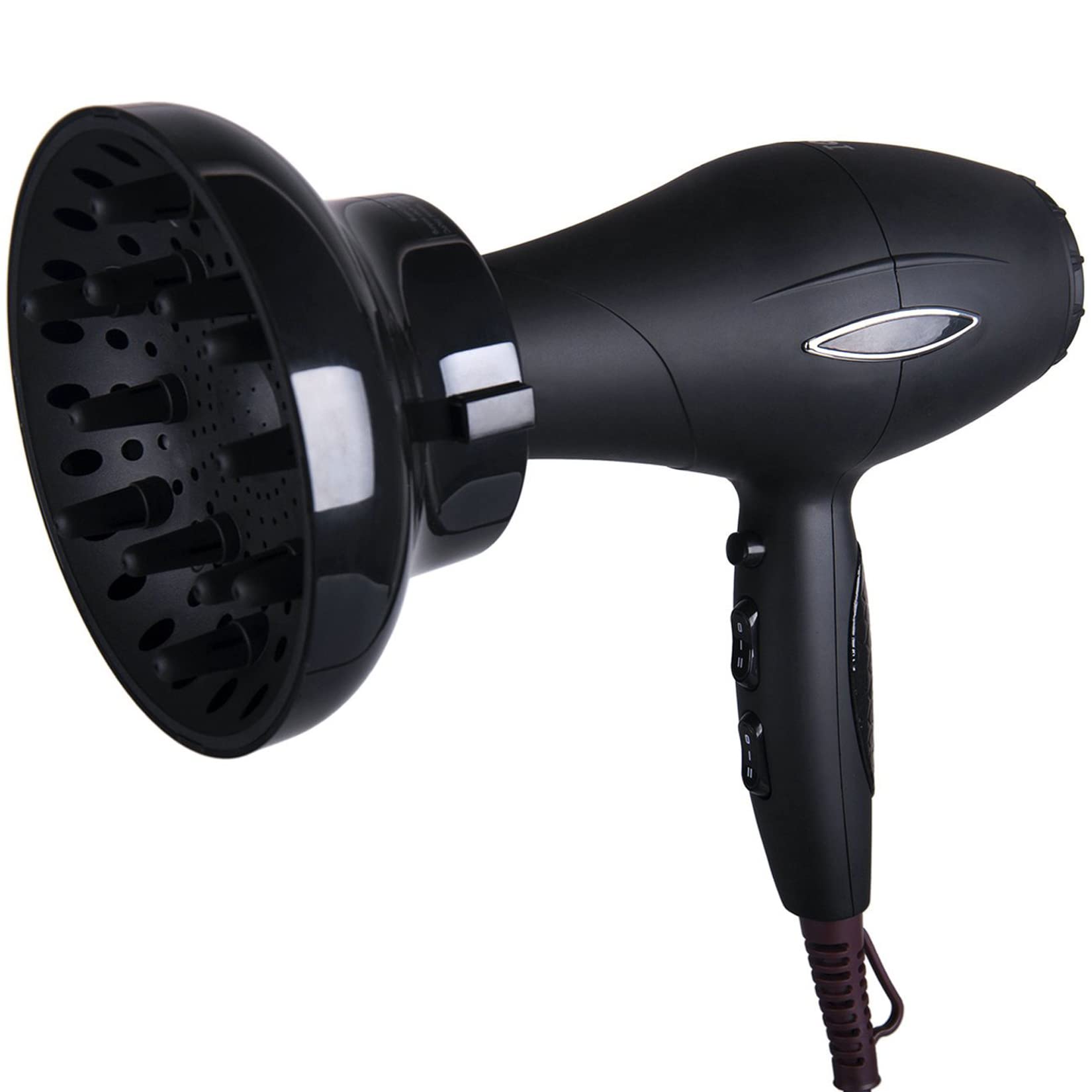 Hairizone difusor negro brillo acabado premium para secado elegante
