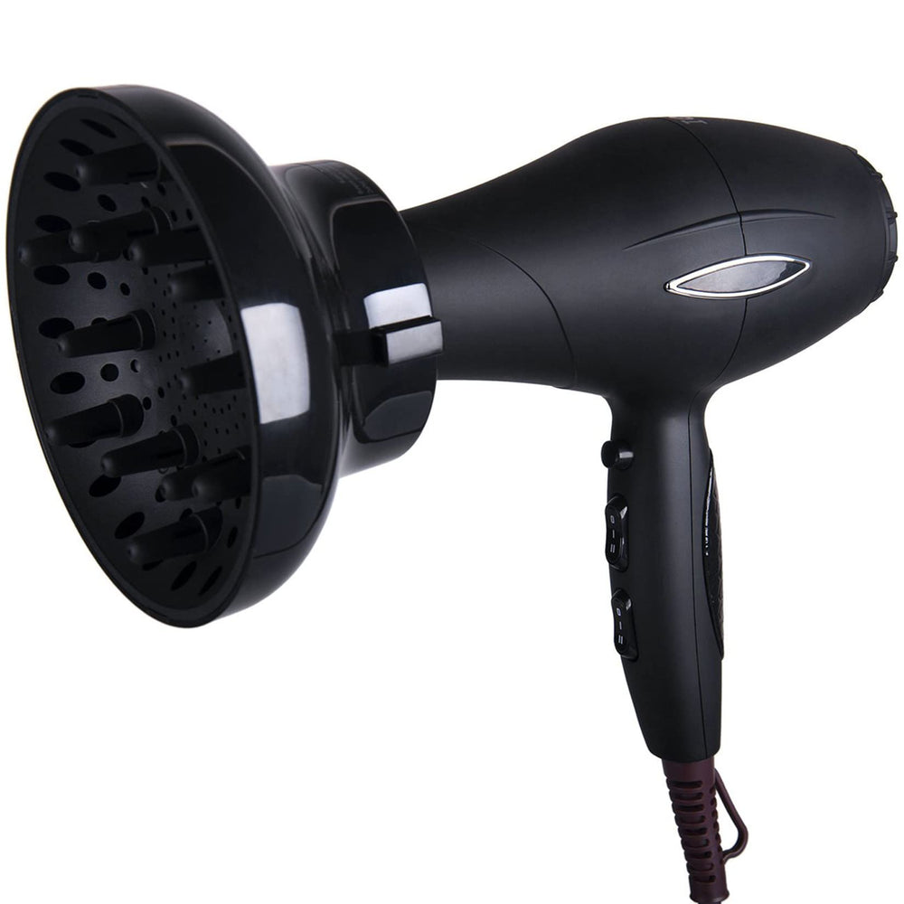 Hairizone difusor negro brillo acabado premium para secado elegante