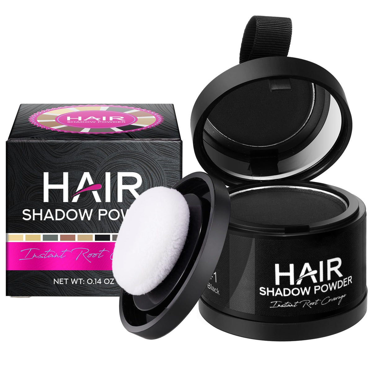 Hairline Powders: aplicación en la frente para un acabado natural.