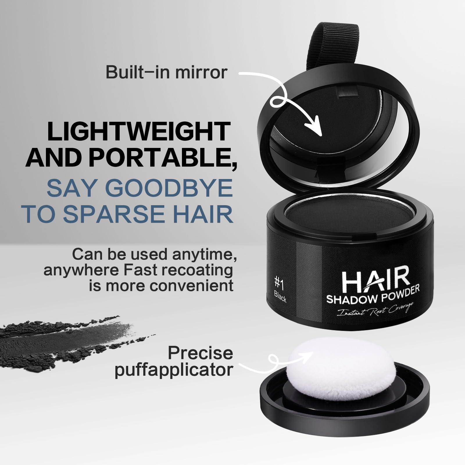 Hairline Powders: formato compacto para retoques rápidos.