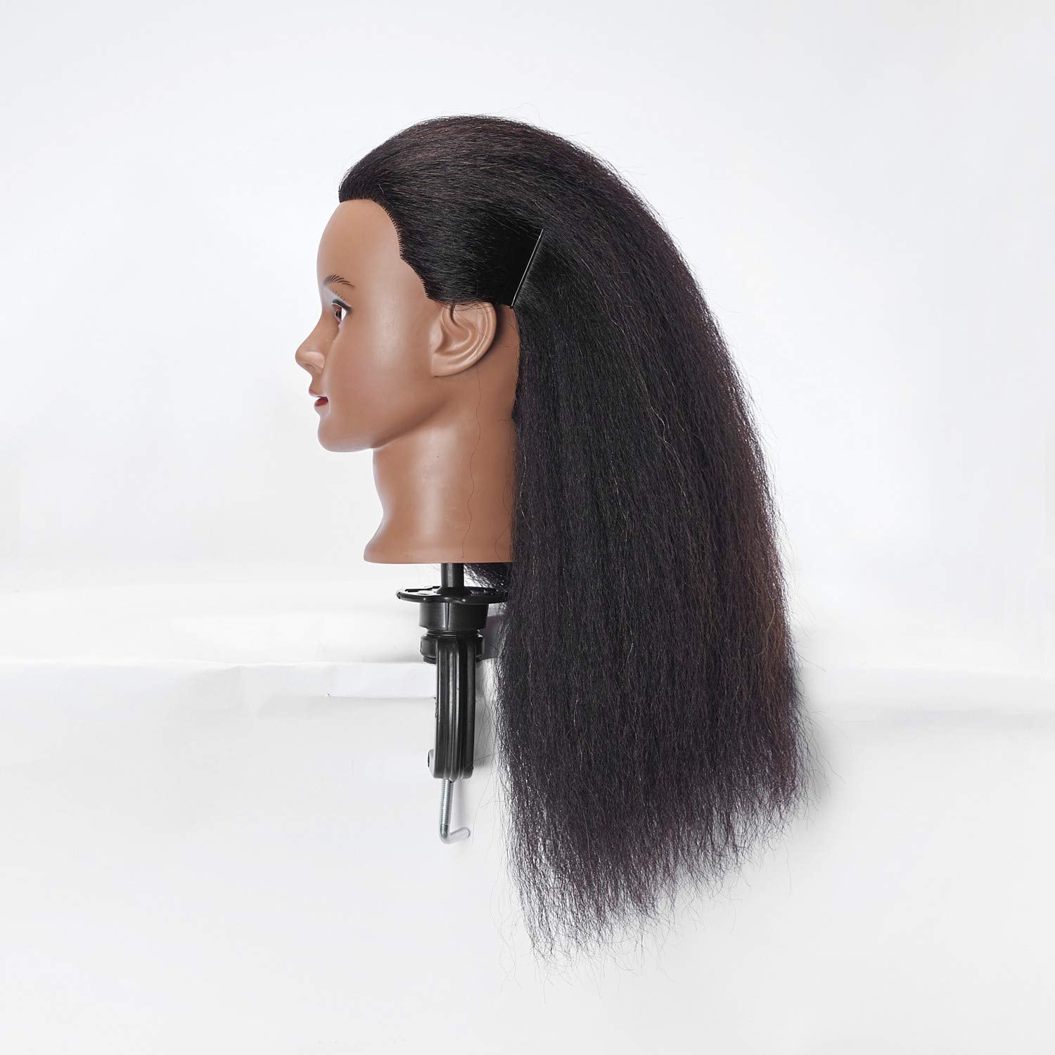 Hairlink soporte con pinza gratis para fijar en la mesa de trabajo.
