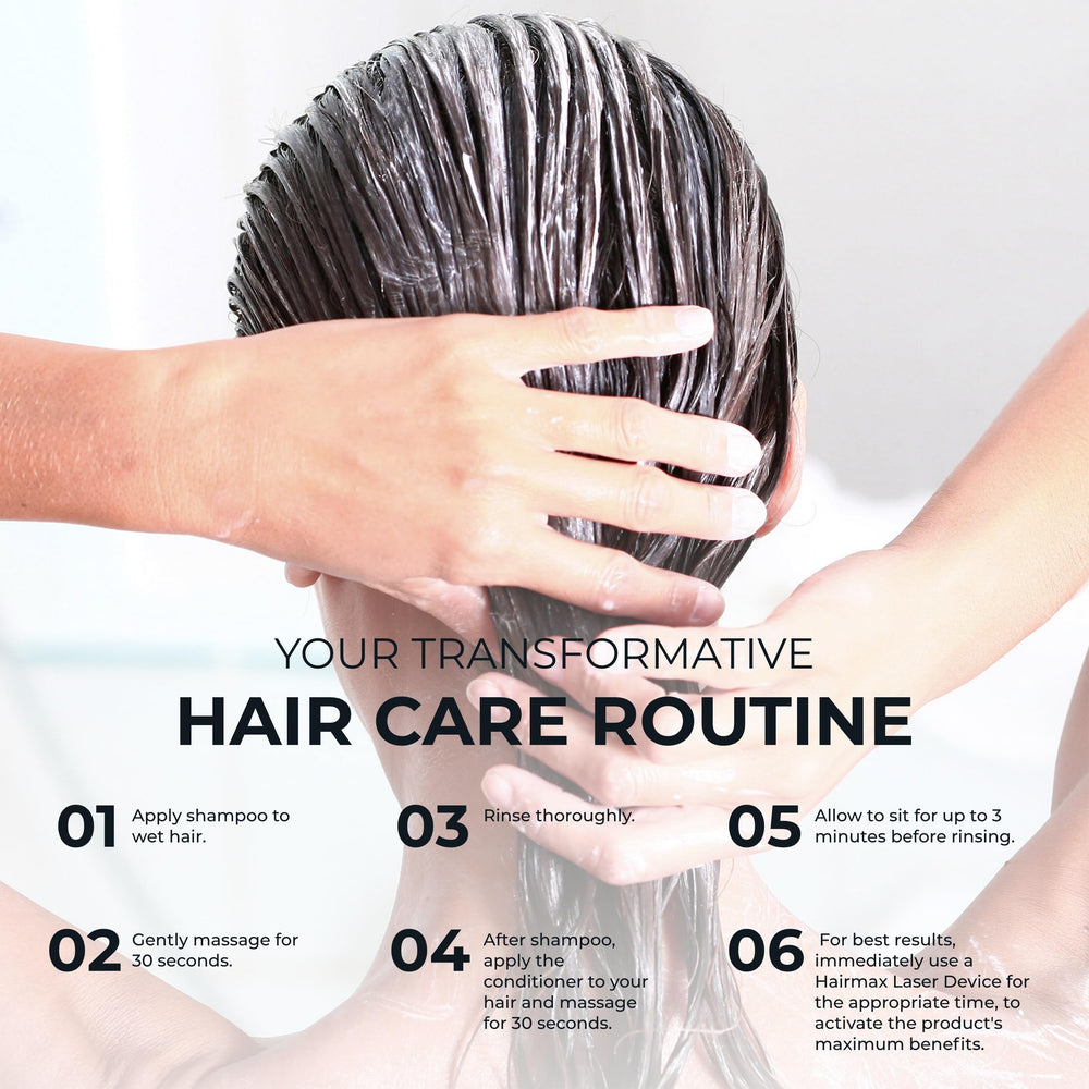 Hairmax Density Ingredientes Clave: niacinamida para brillo y salud del cuero cabelludo.