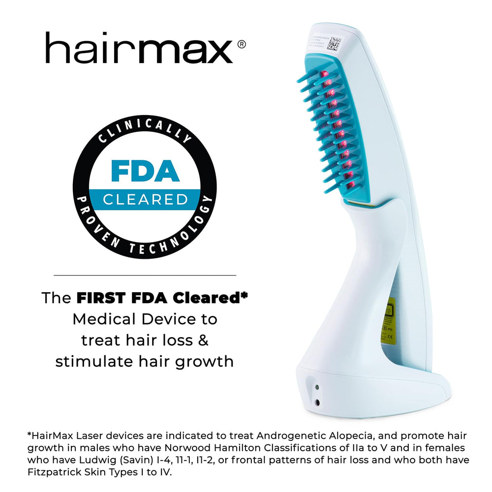 Hairmax Ultima 12 Clásico, batería recargable para uso sin cables.