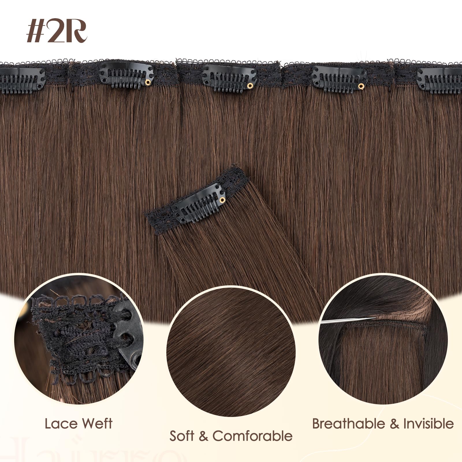 Hairro tono marrón oscuro 2R para color natural
