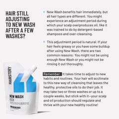 Hairstory New Wash Rich enjuague delicado, cabello manejable