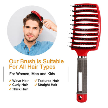 Hairstreaq hkncvag cepillo apto para todo tipo de cabello, niños y adultos