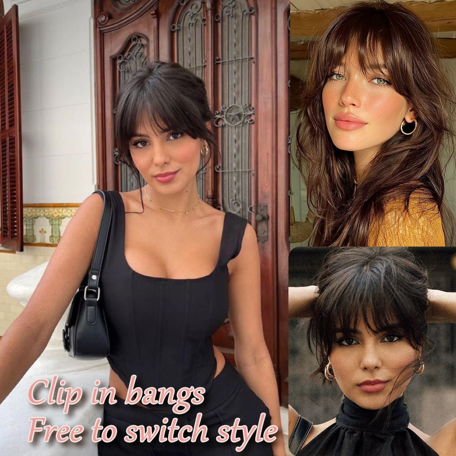 HAITOO evening look bangs clip creates polished style