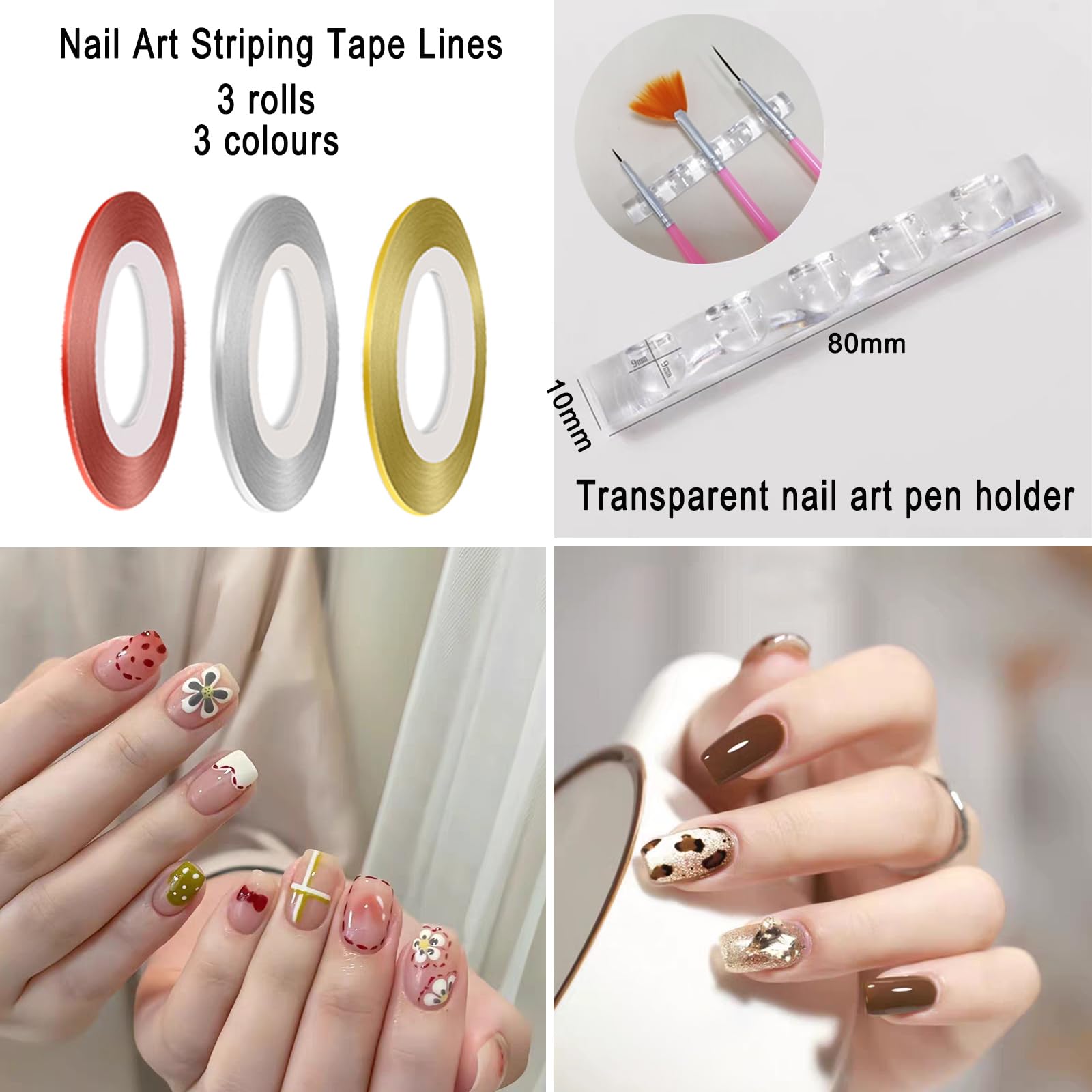 HAIY soporte para bolígrafo de arte de uñas, organización conveniente.