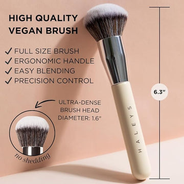HALEYS Kabuki mezcla-suave para texturas crema y polvo