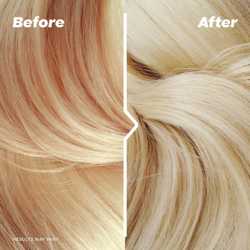 Aplicación en cabello mojado para realzar reflejos rubios con suavidad
