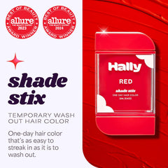 Shade Stix Rojo de Hally Hair, destello de color para cabello