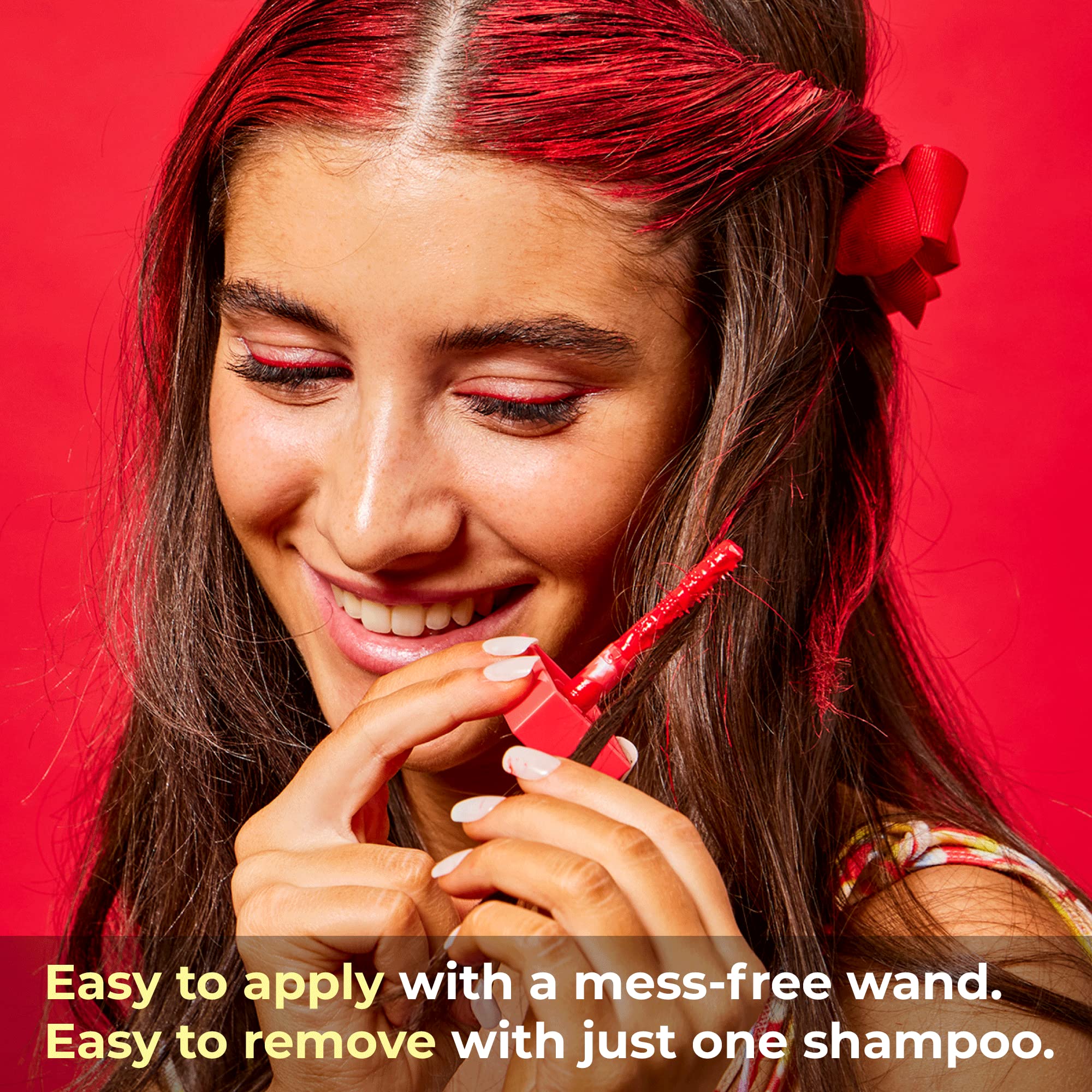 Shade Stix Rojo de Hally Hair, evita pintura en spray para un look limpio