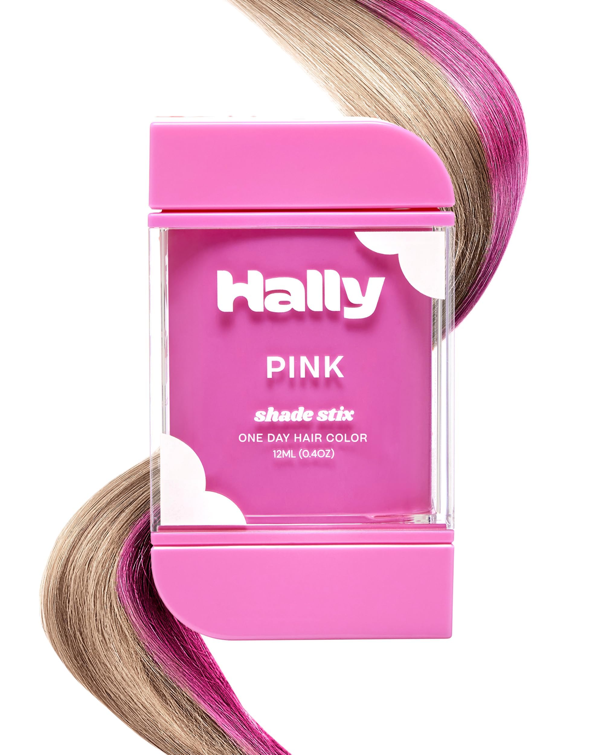 Hally Hair Shade Stix rosa en aplicación fácil para color temporal