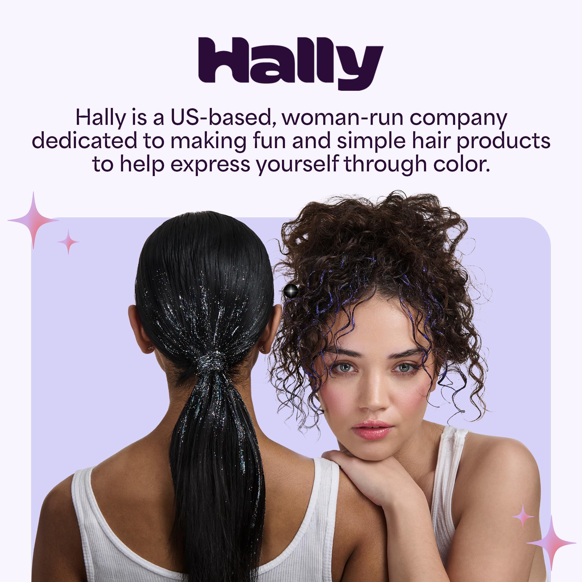 Hally Hair Shade Stix rosa se lava con un solo champú