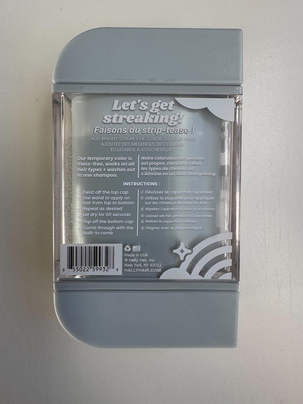 Hally Hair Shade Stix Silver libre de amoníaco, apto para muchos cabellos.
