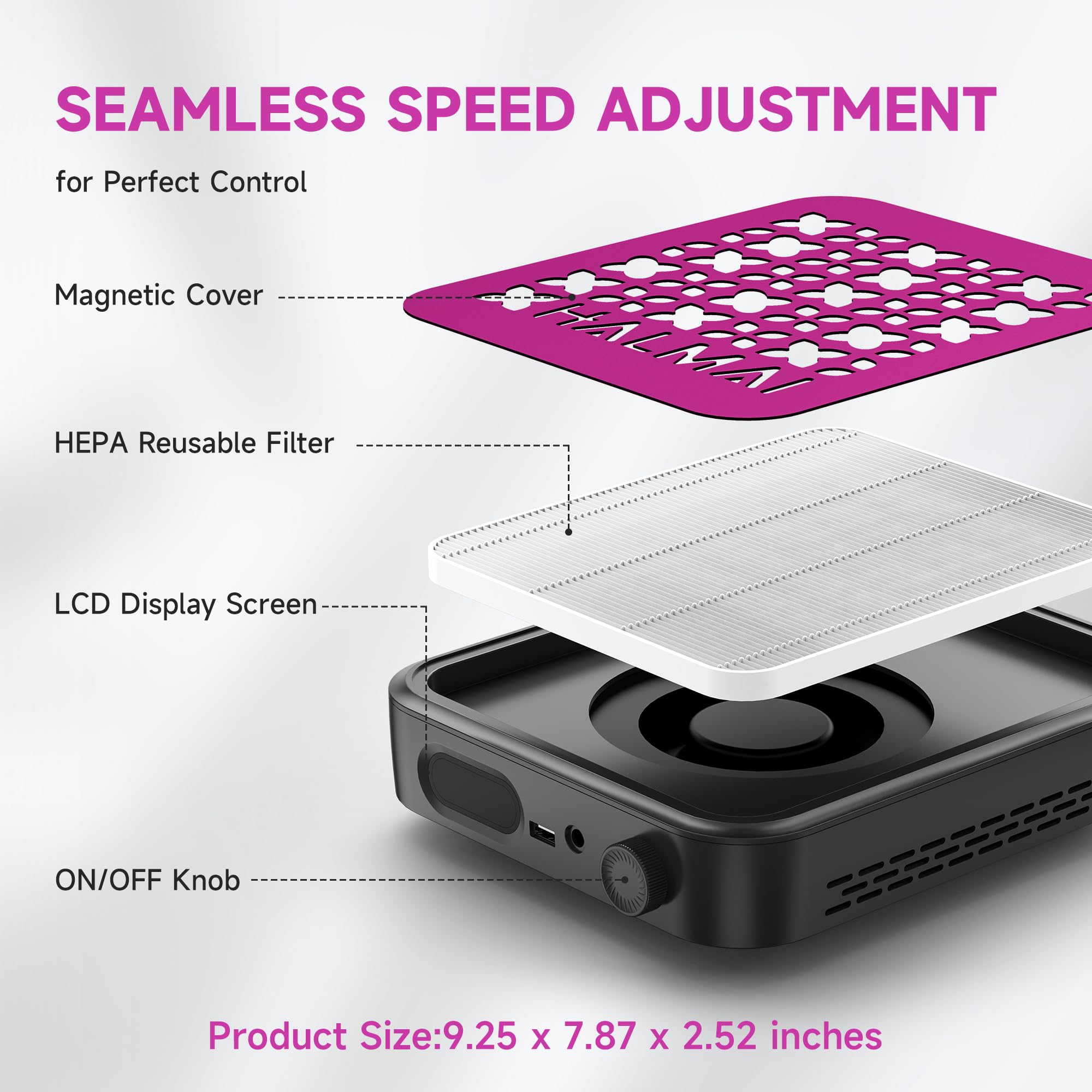 HALMAI recolector turbina sin escobillas ofrece mayor vida útil