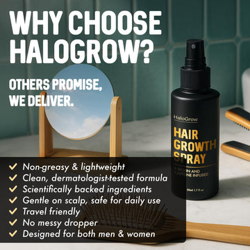 HALOGROW: fórmula profesional para personas con adelgazamiento moderado o zonas específicas.