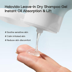 Aplicación en la raíz con volumen inmediato gracias al gel HALOVIDA.