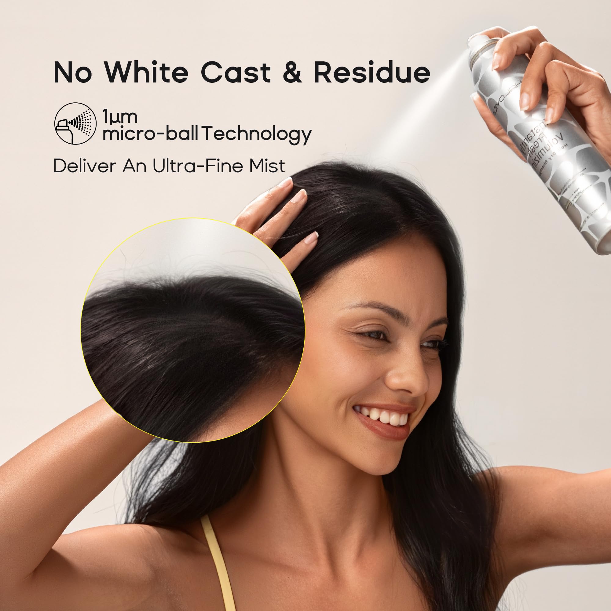 HALOVIDA Dry Shampoo : formule légère sans talc ni sulfates pour cuir chevelu