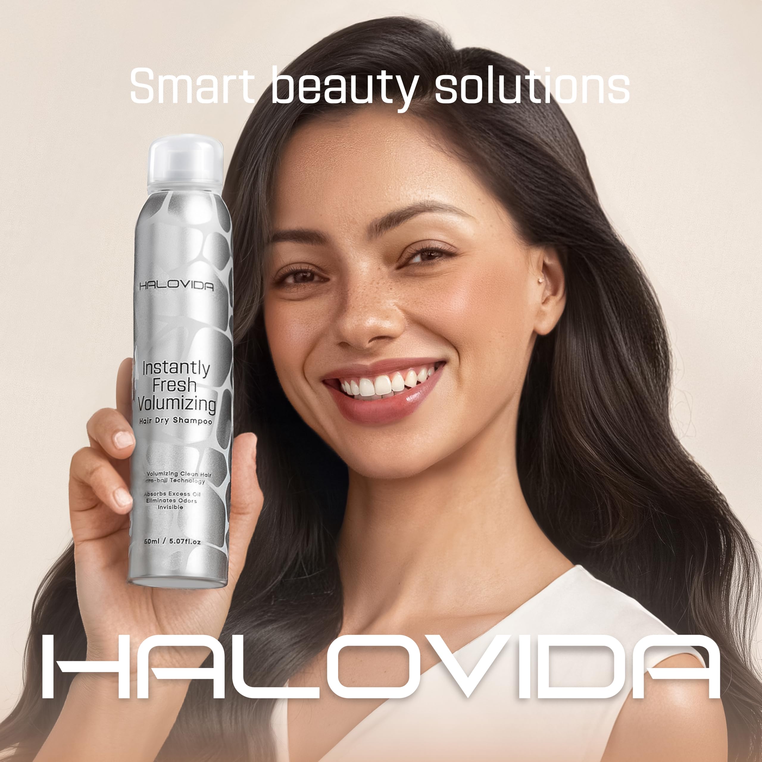 HALOVIDA Dry Shampoo : pratique en voyage ou après le sport