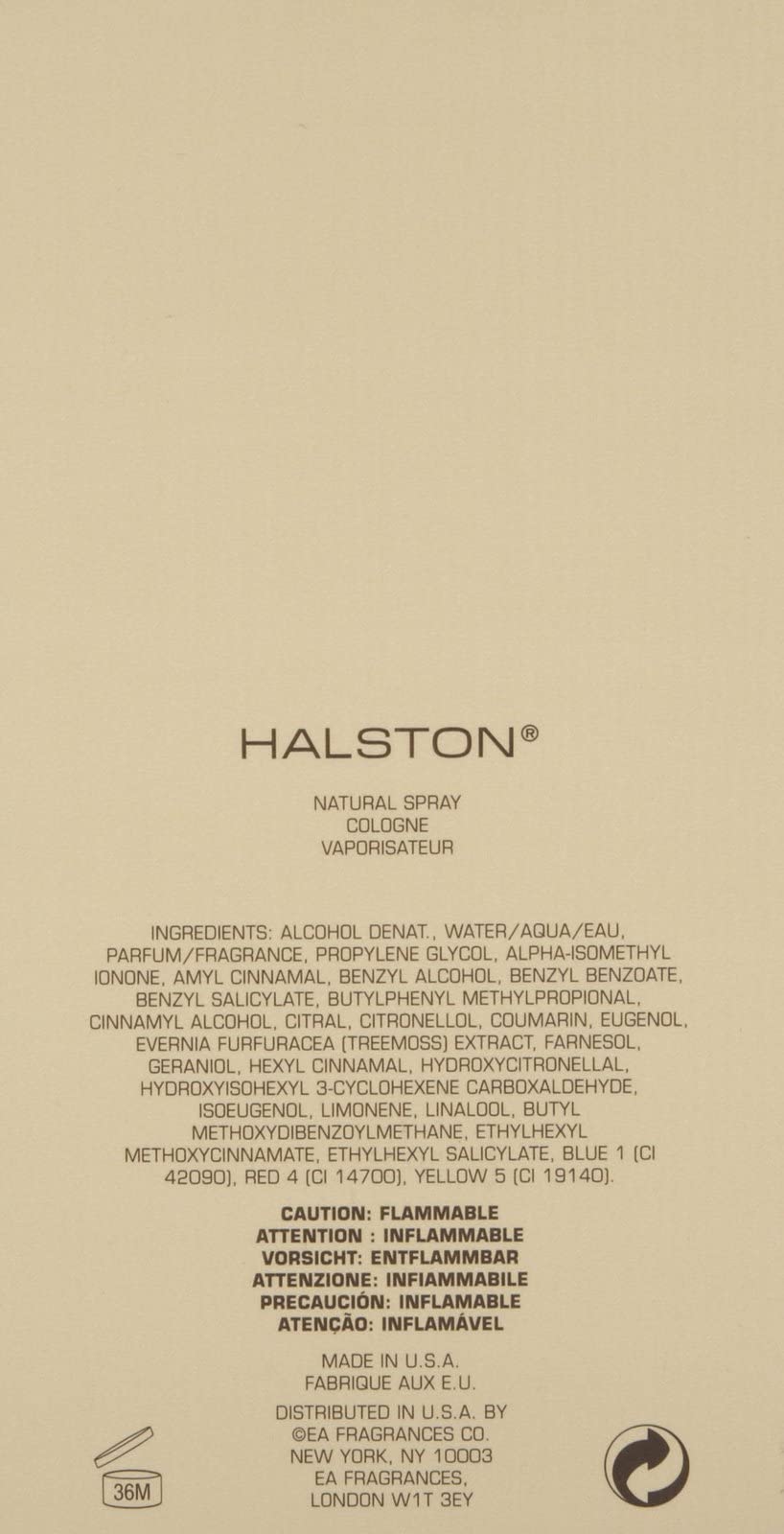Halston: aroma sutil y duradero para ocasiones especiales.