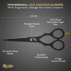 HAMDAN tijeras afilado profesional para rendimiento duradero
