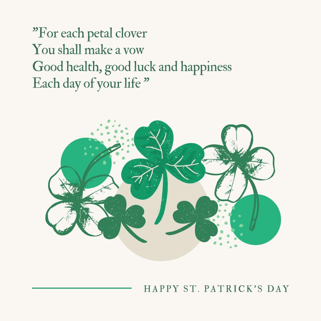 Decoración para fiesta Hamiutci Día de San Patricio con trébol para disfraces.
