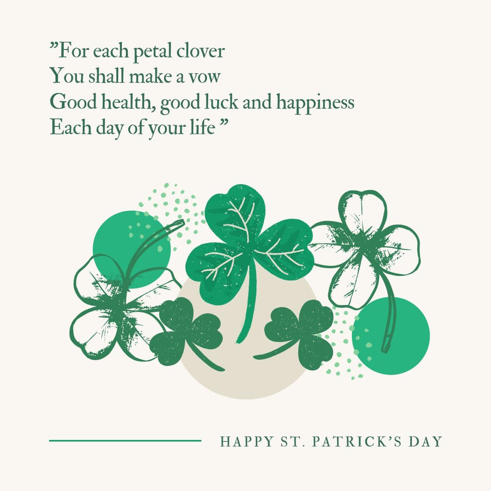 Decoración para fiesta Hamiutci Día de San Patricio con trébol para disfraces.