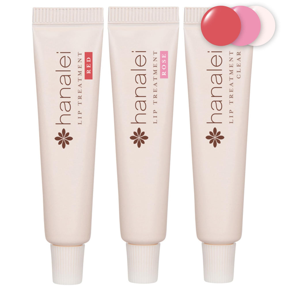 Bálsamo labial Hanalei en empaque; protección diaria para labios secos.