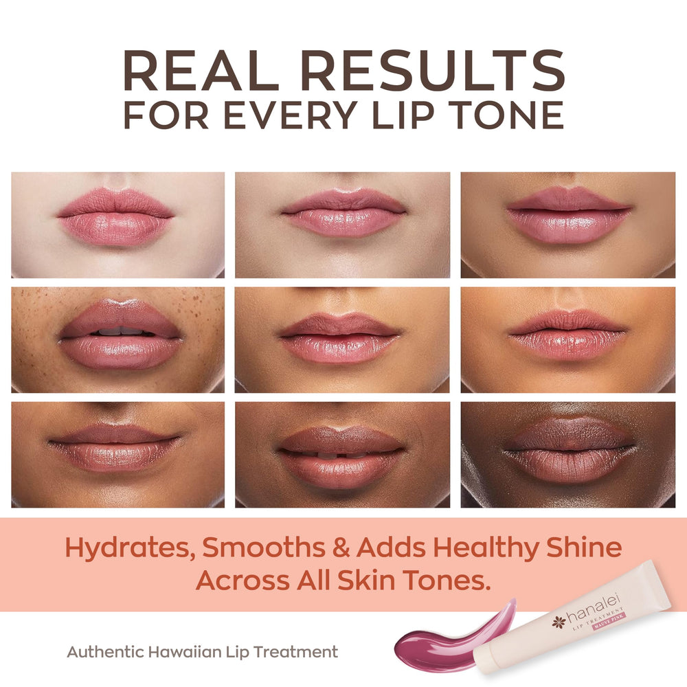 Tinte mauve de Hanalei Lip Treatment color sutil para labios