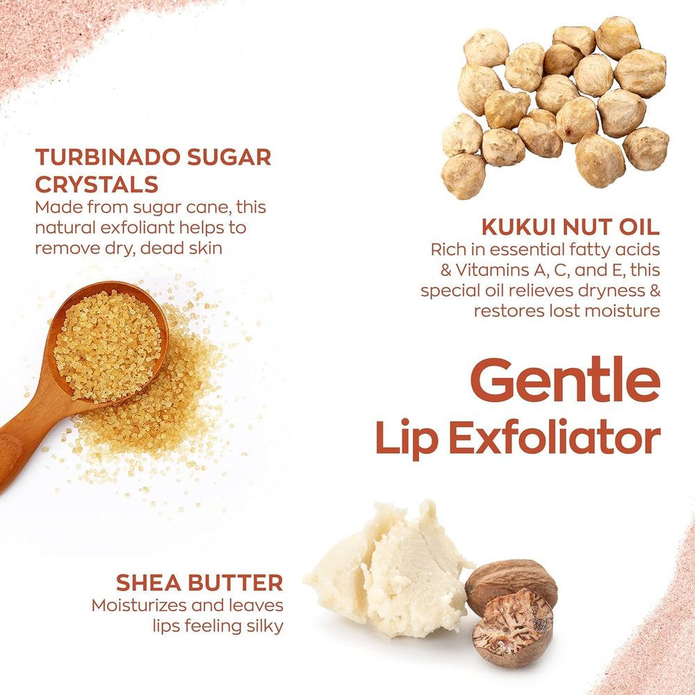 Hanalei textura suave con gránulos para exfoliar sin irritar.