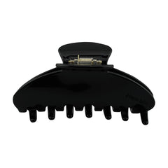 Hana Mia clip de acetato grande negro con agarre suave para cabello grueso