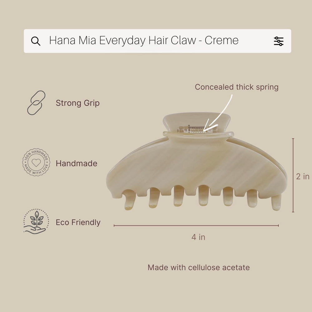 Garra Hana Mia crema para peinados medio recogidos