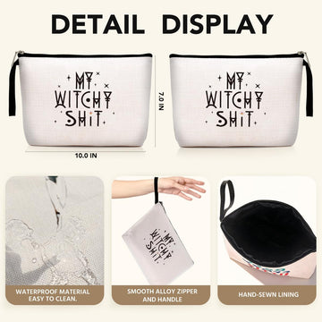 Hanamiya Na bolsa de maquillaje colores vivos, perfecta para viaje y uso diario.