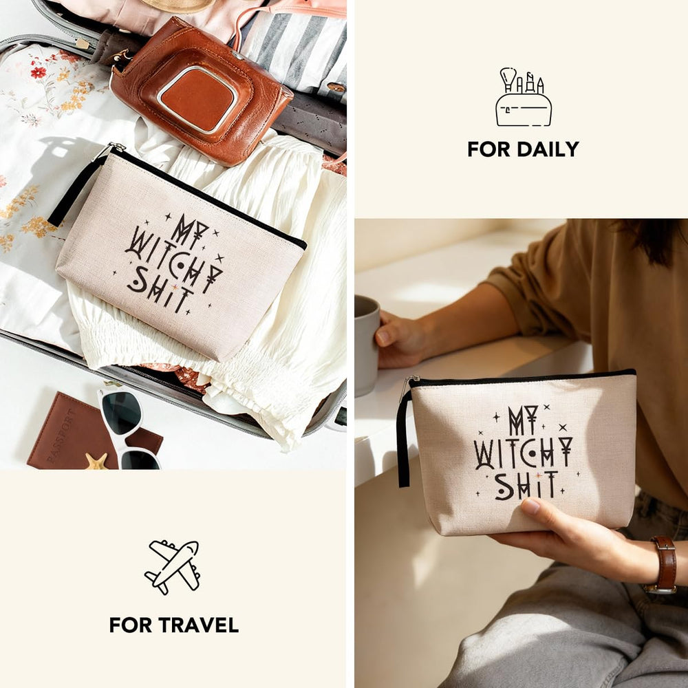 Hanamiya Na medidas 24x16 cm, bolsa compacta para cosméticos de viaje.