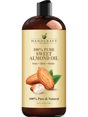 Handcraft Blends Aceite de Almendra Dulce, botella elegante para cuidado diario de piel.